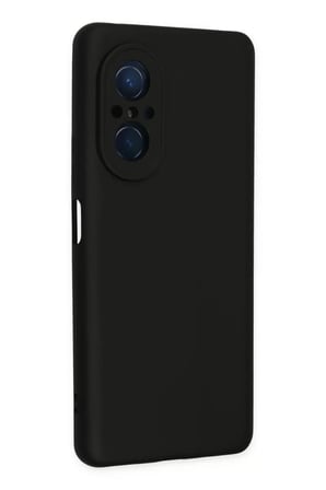 Newface Huawei Nova 9 SE Kılıf Nano içi Kadife Silikon - Siyah
