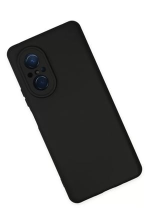 Newface Huawei Nova 9 SE Kılıf Nano içi Kadife Silikon - Siyah