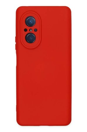 Newface Huawei Nova 9 SE Kılıf Nano içi Kadife Silikon - Kırmızı