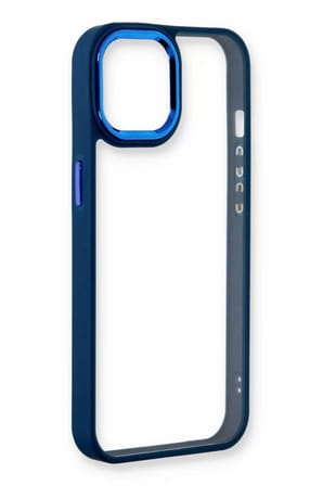 Newface Apple iPhone 14 Plus Kılıf Dora Kapak - Mavi