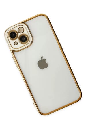 Newface Apple iPhone 14 Plus Kılıf Liva Lens Silikon - Beyaz