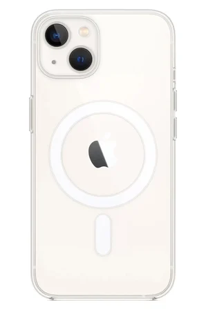 Newface Apple iPhone 14 Kılıf Magneticsafe Şeffaf Silikon - Şeffaf