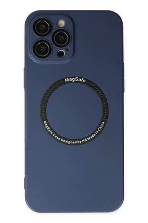 Newface Apple iPhone 12 Pro Kılıf Jack Magneticsafe Lens Silikon - Lacivert