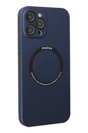 Newface Apple iPhone 12 Pro Kılıf Jack Magneticsafe Lens Silikon - Lacivert