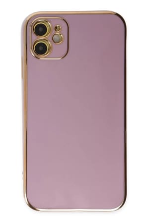 Newface Apple iPhone 12 Kılıf Volet Silikon - Mor