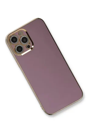 Newface Apple iPhone 12 Pro Kılıf Volet Silikon - Mor