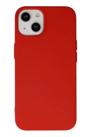 Newface Apple iPhone 14 Kılıf Nano içi Kadife Silikon - Kırmızı