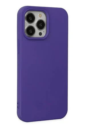 Newface Apple iPhone 14 Pro Kılıf Nano içi Kadife Silikon - Mor