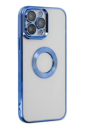 Newface Apple iPhone 14 Pro Max Kılıf Slot Silikon - Mavi