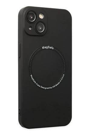 Newface Apple iPhone 14 Plus Kılıf Jack Magneticsafe Lens Silikon - Siyah