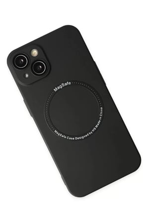Newface Apple iPhone 14 Plus Kılıf Jack Magneticsafe Lens Silikon - Siyah