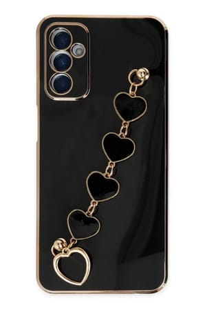 Newface Samsung Galaxy M23 Kılıf Esila Silikon - Siyah