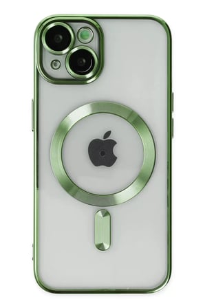 Newface Apple iPhone 14 Plus Kılıf Kross Magneticsafe Kapak - Koyu Yeşil