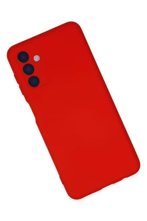 Newface Samsung Galaxy A04S Kılıf Nano içi Kadife Silikon - Kırmızı
