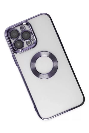 Newface Apple iPhone 14 Pro Kılıf Slot Silikon - Mor