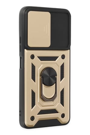 Newface Xiaomi Poco X3 GT Kılıf Pars Lens Yüzüklü Silikon - Gold