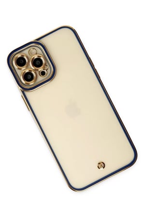 Newface Apple iPhone 12 Pro Kılıf Liva Lens Silikon - Mavi