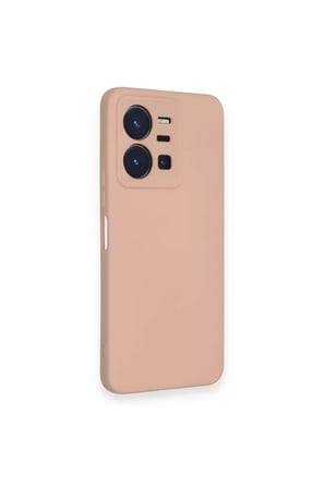 Newface Vivo Y35 Kılıf Nano içi Kadife Silikon - Pudra