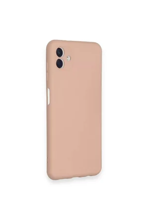 Newface Samsung Galaxy A04 Kılıf Nano içi Kadife Silikon - Pudra
