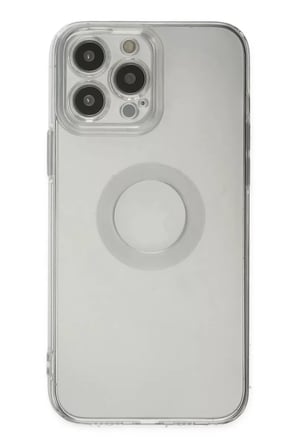 Newface Apple iPhone 13 Pro Max Kılıf Santa Lens Silikon - Şeffaf