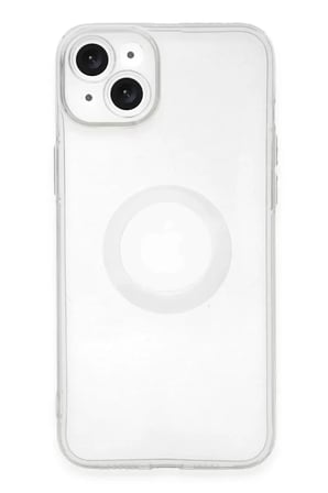 Newface Apple iPhone 14 Plus Kılıf Santa Lens Silikon - Şeffaf