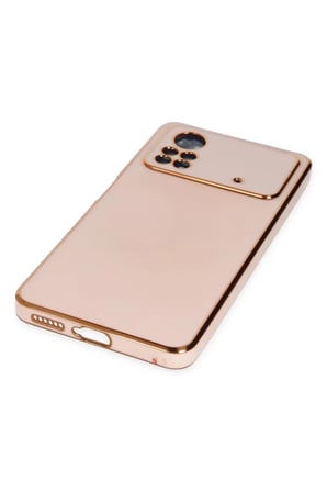 Newface Xiaomi Poco X4 Pro 5G Kılıf Volet Silikon - Pembe