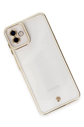 Newface Samsung Galaxy A04 Kılıf Liva Lens Silikon - Beyaz