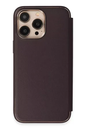 Newface Apple iPhone 13 Pro Max Kılıf Dolpin Kapaklı - Derin Mor