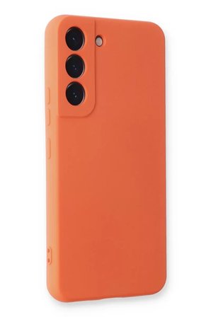 Newface Samsung Galaxy S23 Plus Kılıf Nano içi Kadife Silikon - Turuncu