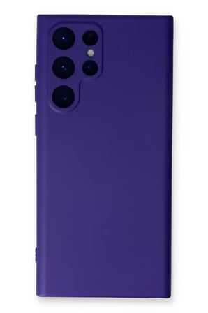 Newface Samsung Galaxy S23 Ultra Kılıf Nano içi Kadife Silikon - Mor
