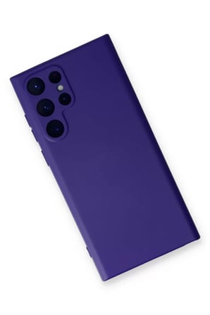 Newface Samsung Galaxy S23 Ultra Kılıf Nano içi Kadife Silikon - Mor