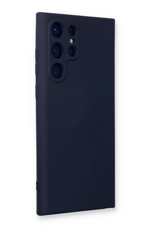 Newface Samsung Galaxy S23 Ultra Kılıf Nano içi Kadife Silikon - Lacivert