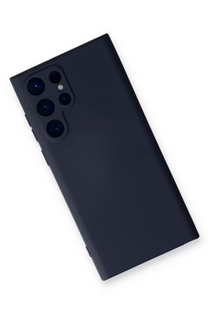 Newface Samsung Galaxy S23 Ultra Kılıf Nano içi Kadife Silikon - Lacivert