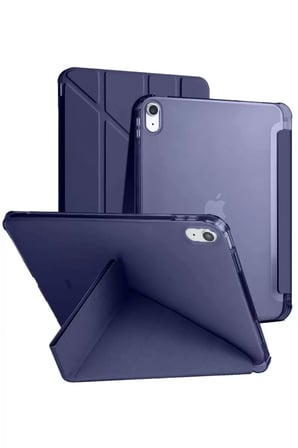 Newface Apple iPad 2022 10.9 (10.nesil) Kılıf Kalemlikli Mars Tablet Kılıfı - Lacivert