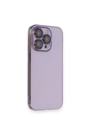 Newface Apple iPhone 13 Pro Kılıf Armada Lensli Kapak - Lila