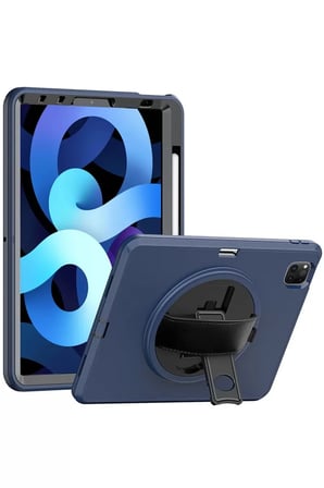 Newface Apple iPad Pro 11 (2018) Kılıf Hand Strap Tablet Kılıfı - Lacivert