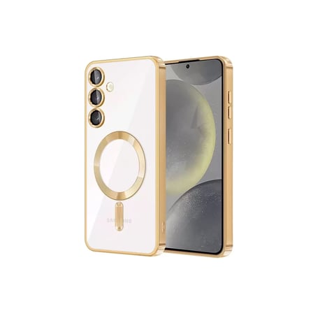 Newface Samsung Galaxy S23 Kılıf Kross Magneticsafe Kapak - Gold
