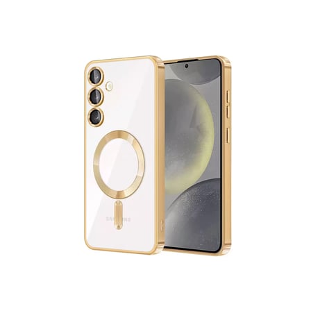 Newface Samsung Galaxy S23 Kılıf Kross Magneticsafe Kapak - Gold