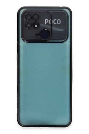 Newface Xiaomi Redmi 10C Kılıf Razer Lensli Silikon - Siyah