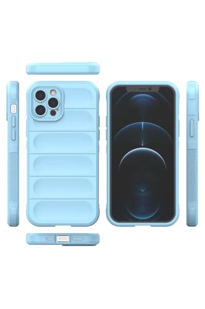 Newface Apple iPhone 12 Pro Kılıf Optimum Silikon - Sky Blue