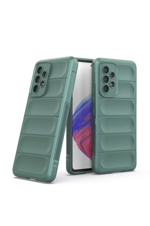 Newface Samsung Galaxy A53 5G Kılıf Optimum Silikon - Koyu Yeşil