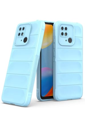 Newface Xiaomi Redmi 10C Kılıf Optimum Silikon - Sky Blue