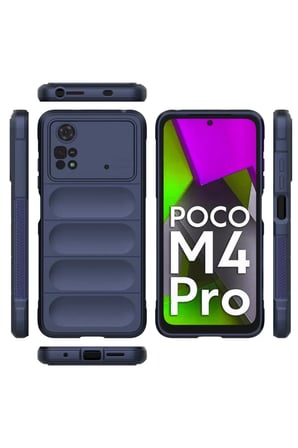 Newface Xiaomi Poco M4 Pro 4G Kılıf Optimum Silikon - Lacivert