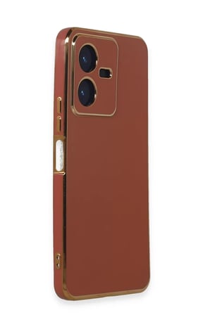 Newface Vivo Y22 2022 Kılıf Volet Silikon - Kırmızı