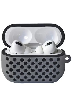 Newface Apple Airpods Pro 2 (2.nesil) Spor Delikli Kılıf - Gri-Siyah