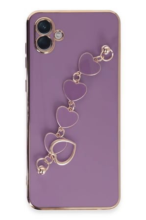 Newface Samsung Galaxy A04E Kılıf Esila Silikon - Mor