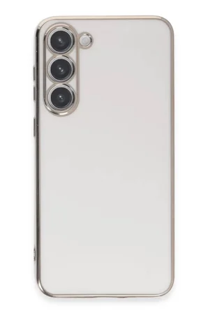 Newface Samsung Galaxy S23 Kılıf Volet Silikon - Beyaz