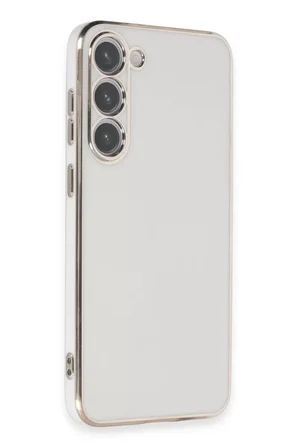 Newface Samsung Galaxy S23 Kılıf Volet Silikon - Beyaz
