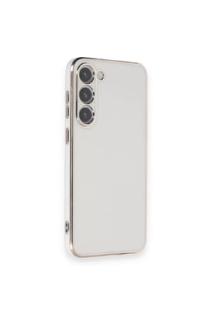 Newface Samsung Galaxy S23 Plus Kılıf Volet Silikon - Beyaz