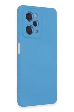 Newface Xiaomi Redmi Note 12 Pro 5G Kılıf Nano içi Kadife Silikon - Mavi